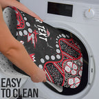 Personalized Essendon Bombers Bathroom Set Aboriginal Pattern with Graffiti Style