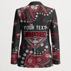 Personalized Essendon Bombers Blazer Aboriginal Pattern with Graffiti Style