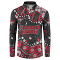 Personalized Essendon Bombers Button Sweatshirt Aboriginal Pattern with Graffiti Style