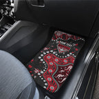 Personalized Essendon Bombers Car Mats Aboriginal Pattern with Graffiti Style