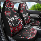 Personalized Essendon Bombers Car Seat Cover Aboriginal Pattern with Graffiti Style
