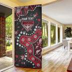 Personalized Essendon Bombers Door Cover Aboriginal Pattern with Graffiti Style