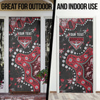 Personalized Essendon Bombers Door Cover Aboriginal Pattern with Graffiti Style