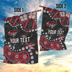 Personalized Essendon Bombers Garden Flag Aboriginal Pattern with Graffiti Style