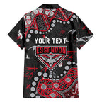 Personalized Essendon Bombers Hawaiian Shirt Aboriginal Pattern with Graffiti Style