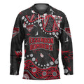 Personalized Essendon Bombers Hockey Jersey Aboriginal Pattern with Graffiti Style