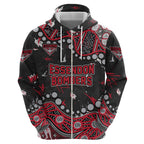 Personalized Essendon Bombers Hoodie Aboriginal Pattern with Graffiti Style