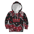 Personalized Essendon Bombers Kid Hoodie Aboriginal Pattern with Graffiti Style