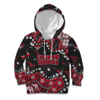 Personalized Essendon Bombers Kid Hoodie Aboriginal Pattern with Graffiti Style