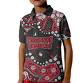 Personalized Essendon Bombers Kid Polo Shirt Aboriginal Pattern with Graffiti Style