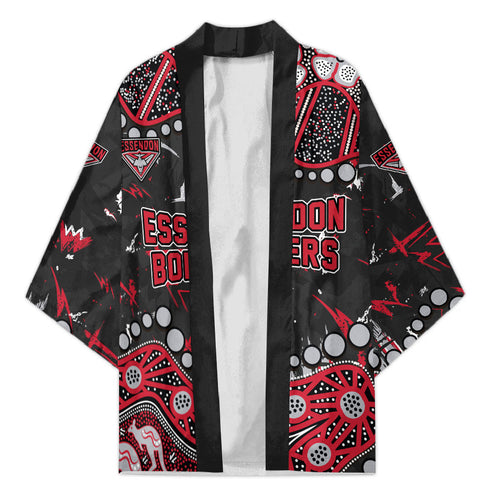 Personalized Essendon Bombers Kimono Aboriginal Pattern with Graffiti Style