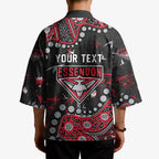 Personalized Essendon Bombers Kimono Aboriginal Pattern with Graffiti Style