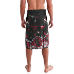 Personalized Essendon Bombers Lavalava Aboriginal Pattern with Graffiti Style
