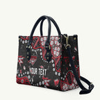 Personalized Essendon Bombers Leather Bag Aboriginal Pattern with Graffiti Style