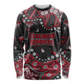 Personalized Essendon Bombers Long Sleeve Shirt Aboriginal Pattern with Graffiti Style