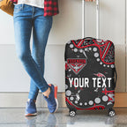 Personalized Essendon Bombers Luggage Cover Aboriginal Pattern with Graffiti Style