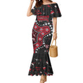 Personalized Essendon Bombers Mermaid Dress Aboriginal Pattern with Graffiti Style