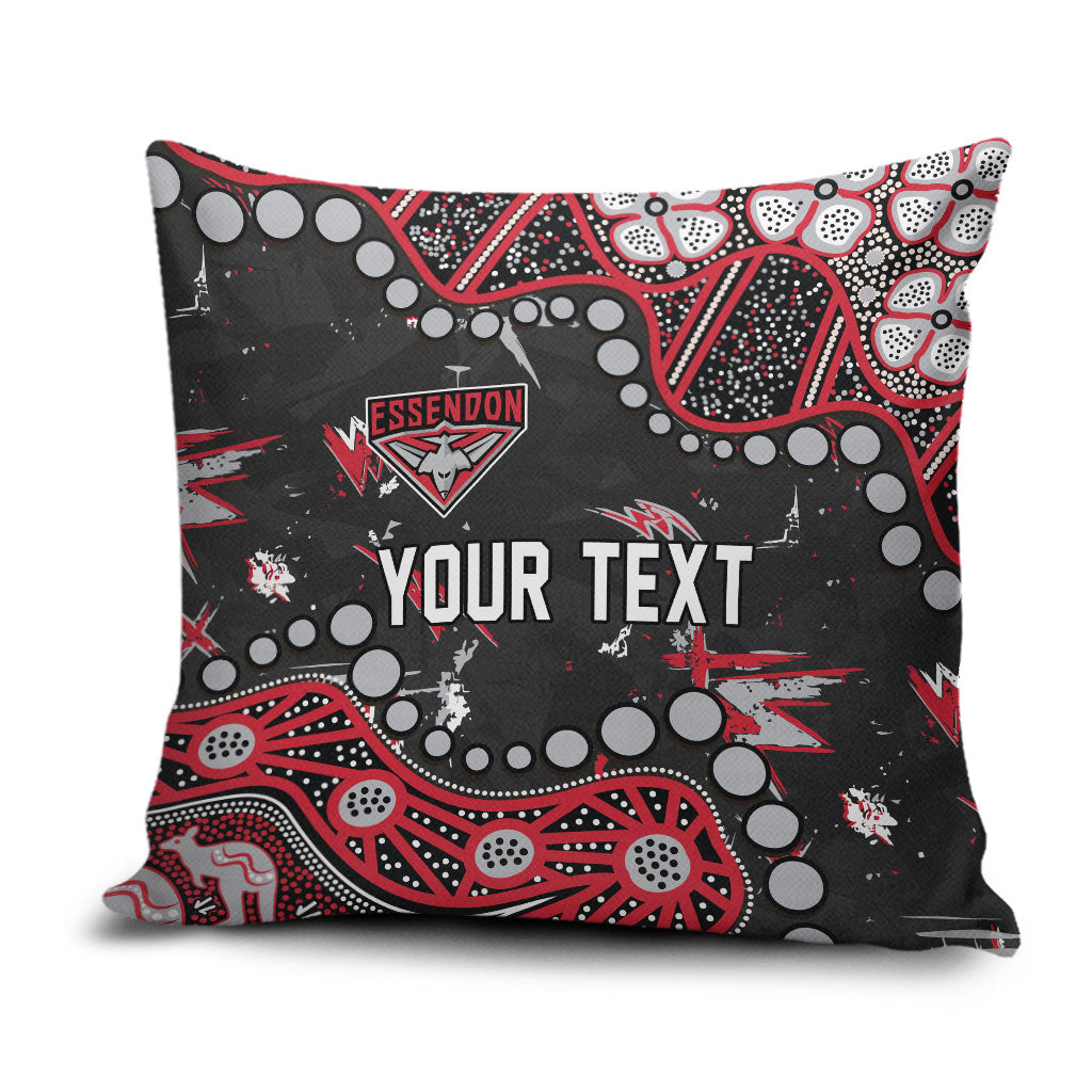 Personalized Essendon Bombers Pillow Cover Aboriginal Pattern with Graffiti Style