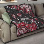 Personalized Essendon Bombers Quilt Aboriginal Pattern with Graffiti Style