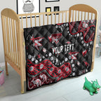 Personalized Essendon Bombers Quilt Aboriginal Pattern with Graffiti Style