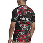 Personalized Essendon Bombers Rugby Jersey Aboriginal Pattern with Graffiti Style