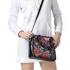 Personalized Essendon Bombers Shoulder Handbag Aboriginal Pattern with Graffiti Style
