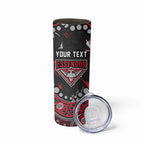 Personalized Essendon Bombers Skinny Tumbler Aboriginal Pattern with Graffiti Style