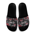 Personalized Essendon Bombers Slide Sandals Aboriginal Pattern with Graffiti Style