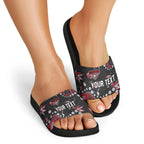 Personalized Essendon Bombers Slide Sandals Aboriginal Pattern with Graffiti Style