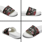 Personalized Essendon Bombers Slide Sandals Aboriginal Pattern with Graffiti Style