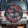 Personalized Essendon Bombers Spare Tire Cover Aboriginal Pattern with Graffiti Style