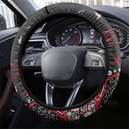 Essendon Bombers Steering Wheel Cover Aboriginal Pattern with Graffiti Style