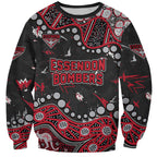 Personalized Essendon Bombers Sweatshirt Aboriginal Pattern with Graffiti Style