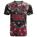 Personalized Essendon Bombers T Shirt Aboriginal Pattern with Graffiti Style