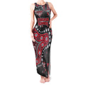 Personalized Essendon Bombers Tank Maxi Dress Aboriginal Pattern with Graffiti Style
