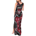 Personalized Essendon Bombers Tank Maxi Dress Aboriginal Pattern with Graffiti Style