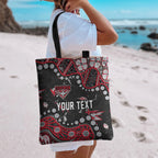 Personalized Essendon Bombers Tote Bag Aboriginal Pattern with Graffiti Style