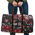 Personalized Essendon Bombers Travel Bag Aboriginal Pattern with Graffiti Style
