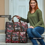 Personalized Essendon Bombers Travel Bag Aboriginal Pattern with Graffiti Style