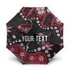 Personalized Essendon Bombers Umbrella Aboriginal Pattern with Graffiti Style