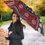 Personalized Essendon Bombers Umbrella Aboriginal Pattern with Graffiti Style