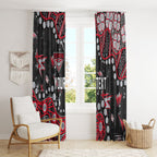 Personalized Essendon Bombers Window Curtain Aboriginal Pattern with Graffiti Style