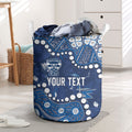 Personalized Geelong Cats Laundry Basket Aboriginal Pattern with Graffiti Style