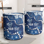 Personalized Geelong Cats Laundry Basket Aboriginal Pattern with Graffiti Style