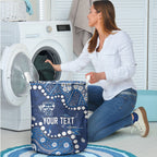Personalized Geelong Cats Laundry Basket Aboriginal Pattern with Graffiti Style