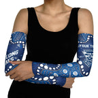 Personalized Geelong Cats Arm Sleeves Aboriginal Pattern with Graffiti Style