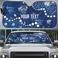 Personalized Geelong Cats Auto Sun Shade Aboriginal Pattern with Graffiti Style