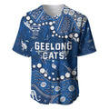 Personalized Geelong Cats Baseball Jersey Aboriginal Pattern with Graffiti Style