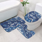 Personalized Geelong Cats Bathroom Set Aboriginal Pattern with Graffiti Style