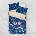 Personalized Geelong Cats Bedding Set Aboriginal Pattern with Graffiti Style